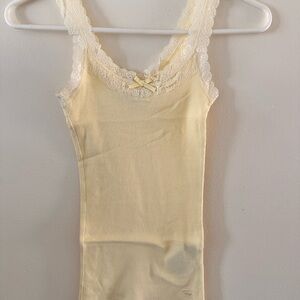 Abercrombie kids Lace Trim Yellow Camisole